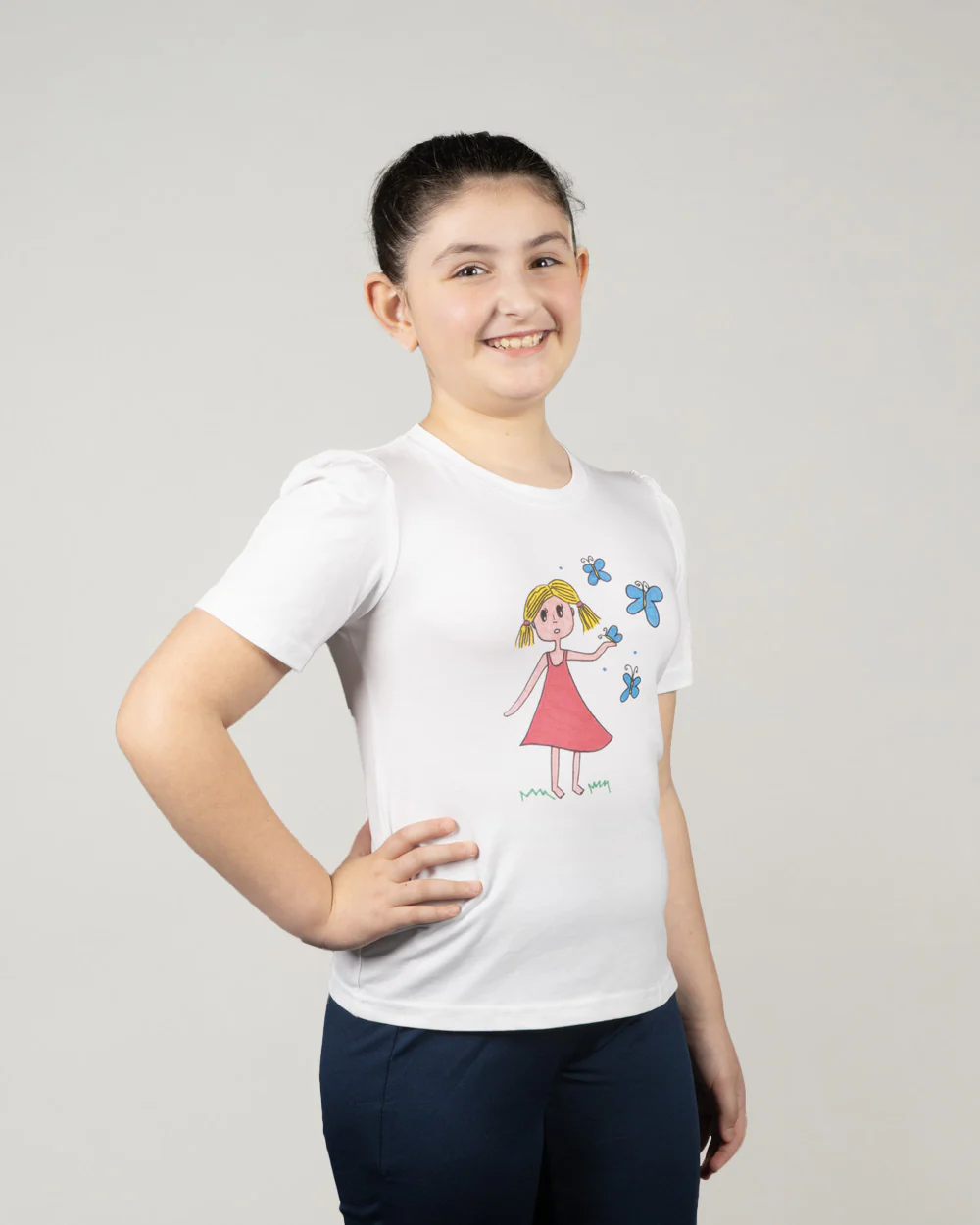 Girl's T-Shirt - Butterflies