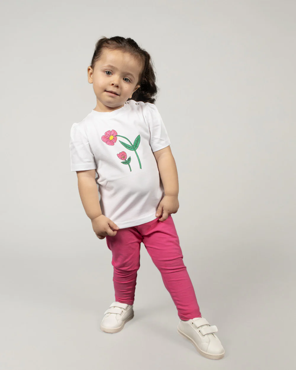 T-Shirt neonata - Fiore con ciuccio