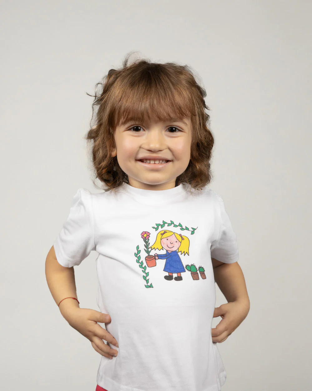 T-Shirt bambina - Bimba con piantine