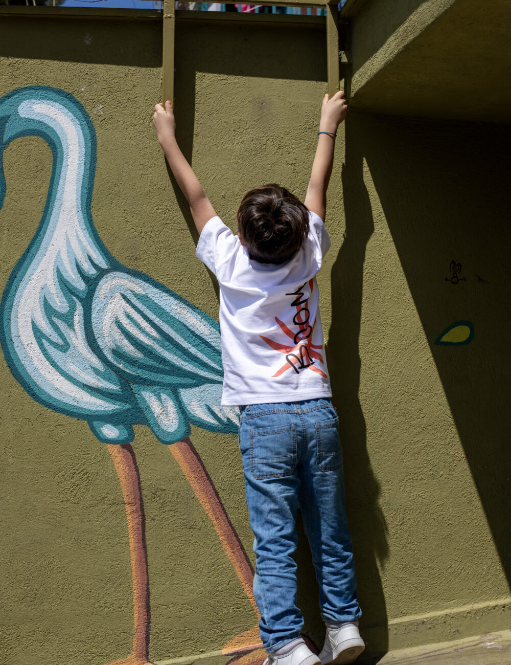 White unisex T-shirt - Boom - Image 4