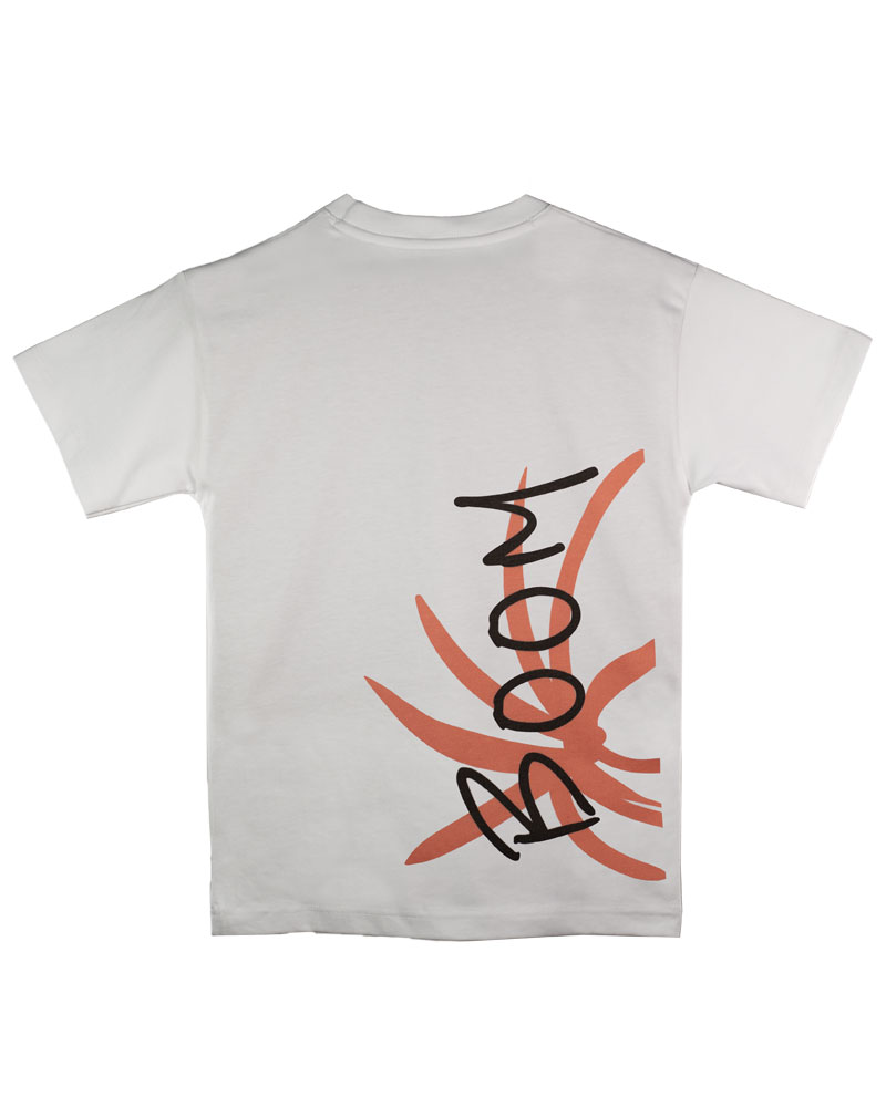 T-shirt unisex bianco - Boom