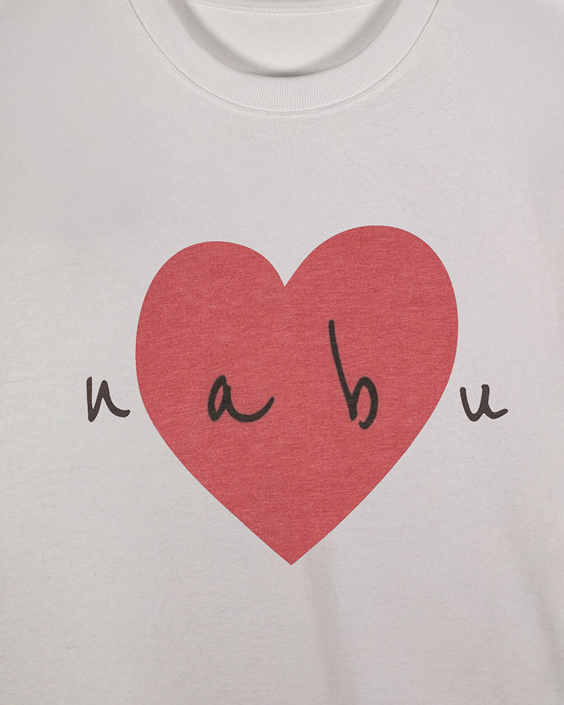 T-shirt unisex bianco - Cuore - immagine 3