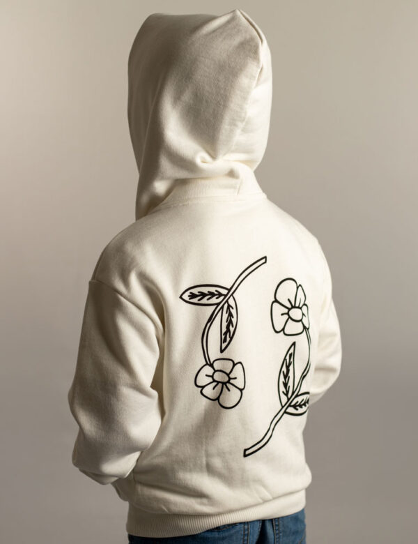 Felpa unisex panna - Fiori