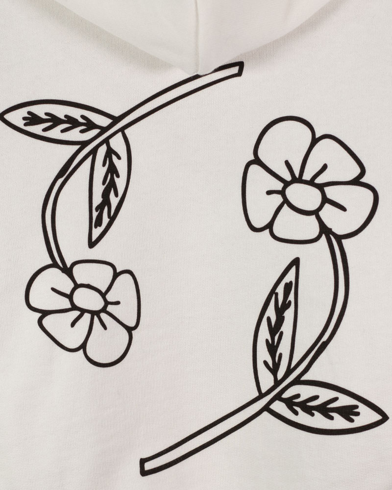 Felpa unisex panna - Fiori - immagine 4