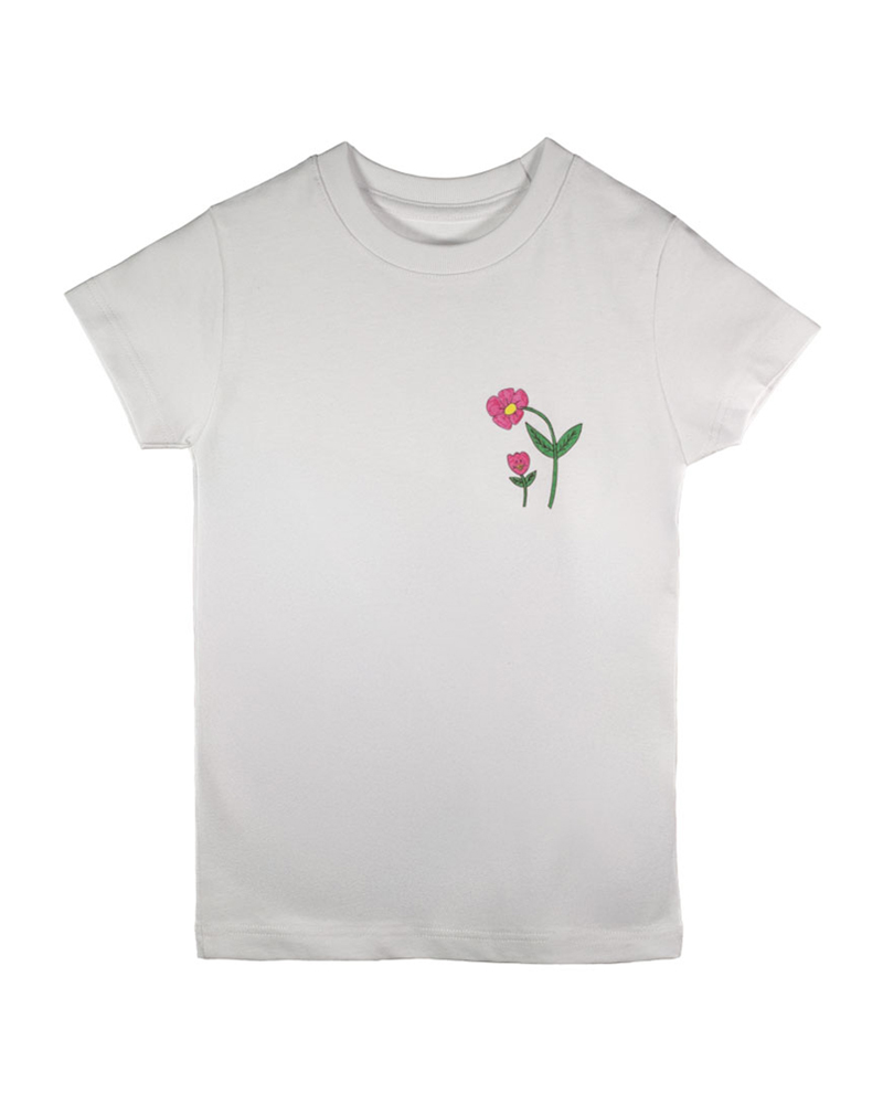 T-shirt unisex bianco - Fiori Essential